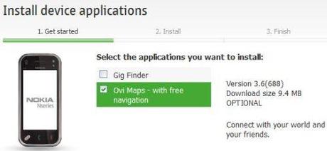 Aggiornamento Nokia Maps 3.6 (688) per N97 Mini