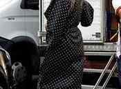 Wearing silk polka Dolce Gabbana
