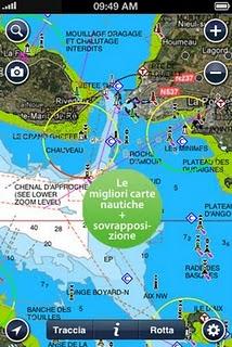La navigazione marittima con l'app Marine Europe
