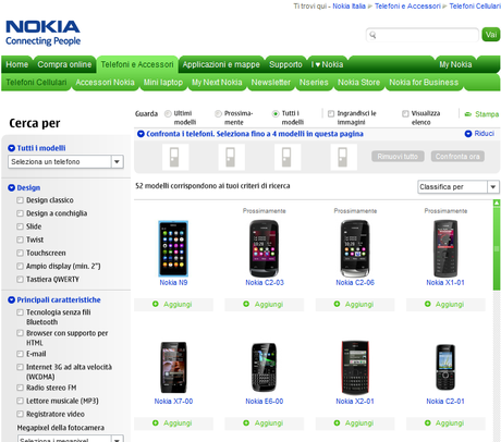 Il Nokia N9 compare sul sito di Nokia Italia