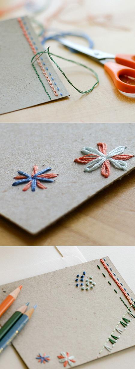 DIY | Hand Embroidered Cards | #01