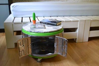 Realizzare un comodino da un cestello della lavatrice/To create a bedside-table from a washing machine drum