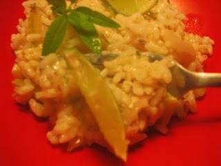 Risotto con zucchine al profuno di limone