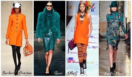 Orange and turquoise FW 2011-2012