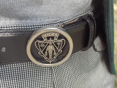 Gucci Crest buckle belt