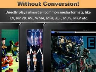 Riprodurre file audio e video senza conversione con l'app Play Any Video Format - PlayerX HD