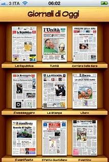 I quotidiani italiani con l'app Giornali Oggi.