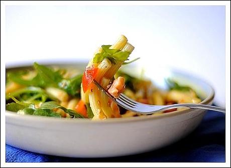 Pasta Fredda con Salmone, Rucola e Pomodorini