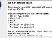Apple rilascia 4.3.4 risolvere falla utilizzato JailbreakMe.com.