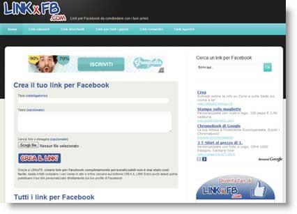 LinkxFB: raccolta di link per Facebook da condividere