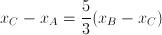 Problema svolto: determinare le coordinate di un punto che divide un segmento in 2 parti proporzionali secondo un dato rapporto