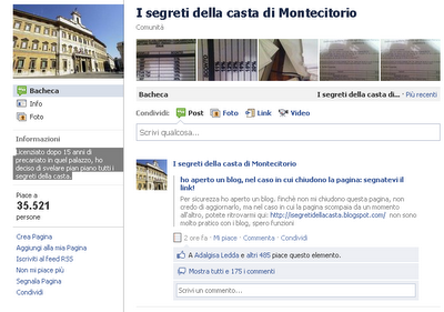 Il blog del precario arrabbiato e licenziato dalla casta: i segreti della casta di Montecitorio