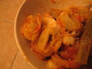 Tortelloni radicchio e speek