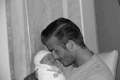 David Beckham con la Figlia Harper Seven