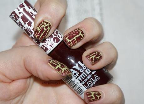 Catrice – Ultimate Nail Lacquer 390 Easy Peasy Lemon Squeezy + Layla Top Coat Graffiti Effect  12 Bordeaux Scuro