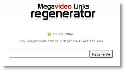 regenlinkmegavideo Rigenerare link Megavideo rimossi o corrotti