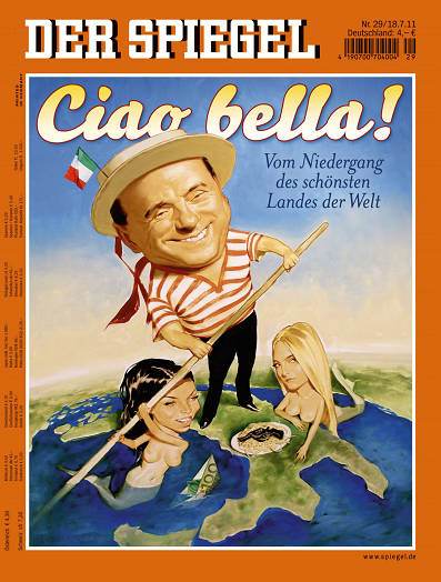 Berlusconi Gondoliere, e Italia derisa dal Der Spiegel.