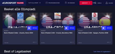 Eurosport Player, on demand i grandi eventi e le ultime imprese dello sport Eurosport Player, on demand i grandi eventi e le ultime imprese dello sport