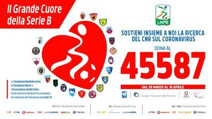 Lega serie B: numero solidale per terapie innovative Coronavirus 45587 Lega serie B: numero solidale per terapie innovative Coronavirus 45587
