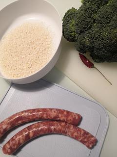 Risotto con broccoletti e salsiccia Risotto con broccoletti e salsiccia