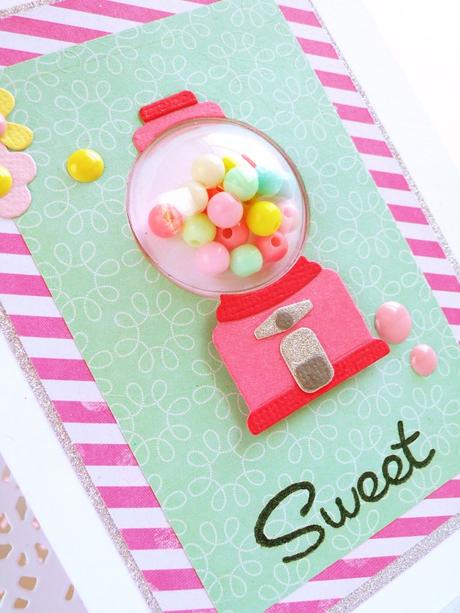 Gumball shaker card con Dimensional Domes Gumball shaker card con Dimensional Domes