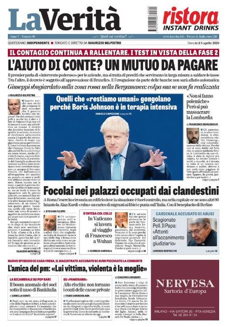 Il grande lavoro giornalistico de “La verità”: dal mutuo offerto dal Conte Dracula alle notizie sui “soliti noti”… Il grande lavoro giornalistico de “La verità”: dal mutuo offerto dal Conte Dracula alle notizie sui “soliti noti”…