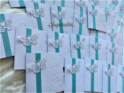 Partecipazioni matrimonio nozze con farfalle tiffany e bracciale Partecipazioni matrimonio nozze con farfalle tiffany e bracciale
