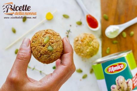 Polpette vegetariane di fagioli borlotti Polpette di fagioli D'Amico