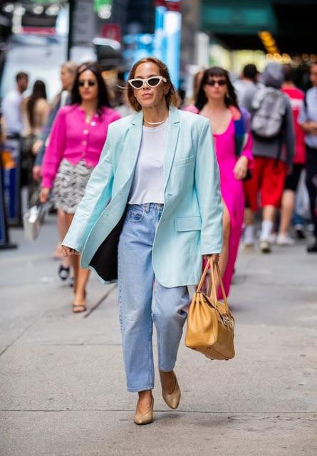 come abbinare jeans e blazer outfit blazer e jeans come abbinare blazer e jeans how to wear blazer and denim tendenza jeans e blazer idee outfit jeans blazer mariafelicia magno fashion blogger colorblock by felym