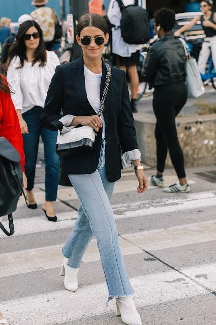 abbinamento jeans e blazer outfit blazer e jeans come abbinare blazer e jeans how to wear blazer and denim tendenza jeans e blazer idee outfit jeans blazer mariafelicia magno fashion blogger colorblock by felym