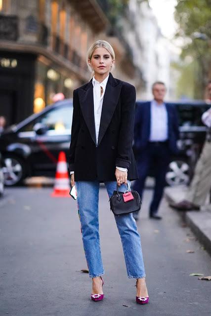 idee outfit jeans e blazer outfit blazer e jeans come abbinare blazer e jeans how to wear blazer and denim tendenza jeans e blazer idee outfit jeans blazer mariafelicia magno fashion blogger colorblock by felym