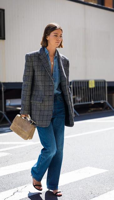 outfit blazer e jeans outfit blazer e jeans come abbinare blazer e jeans how to wear blazer and denim tendenza jeans e blazer idee outfit jeans blazer mariafelicia magno fashion blogger colorblock by felym