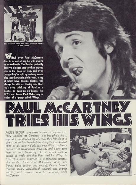 Paul Mc Cartney nel maggio del 1973 Paul Mc Cartney nel maggio del 1973