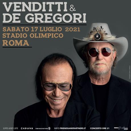 CS_VENDITTI & DE GREGORI: rinviato al 17 LUGLIO 2021 il concerto allo STADIO OLIMPICO di ROMA, un evento unico nel cuore della Capitale. CS_VENDITTI & DE GREGORI: rinviato al 17 LUGLIO 2021 il concerto allo STADIO OLIMPICO di ROMA, un evento unico nel cuore della Capitale.