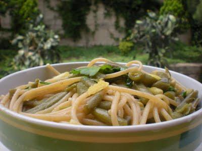 Spaghetti Integrali con Fagiolini e Limone