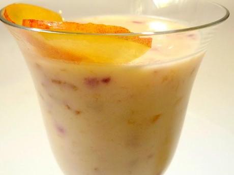 mousse di pesche noci e yogurt