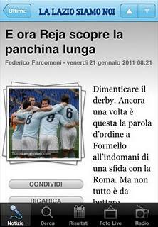 Tutte le informazioni sul mondo biancoceleste con l'app La Lazio Siamo Noi.it