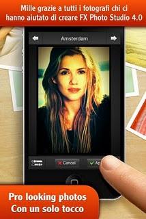 FX Photo Studio,194 effetti e filtri per modificare le tue foto con l'iPhone e l'ipad.