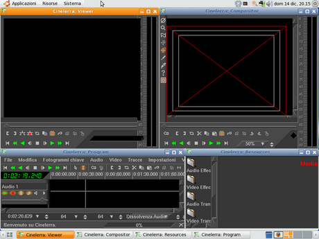 Cinelerra potente software libero e open source per il composing e l'editing di film.