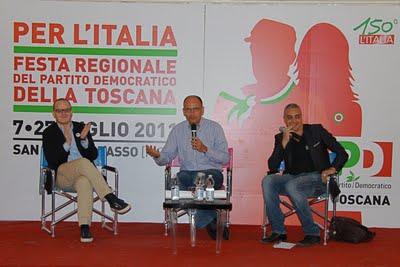 Renzi & Letta alla festa del PD di San Miniato Basso