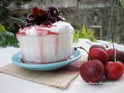 Ciliege e limoncello per il soufflé glacé per MTChallenge