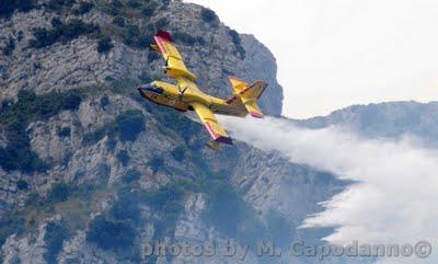 INCENDIO IN COSTA DI AMALFI