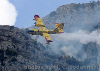 INCENDIO IN COSTA DI AMALFI