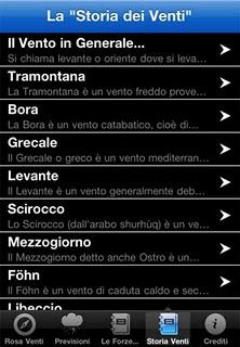 Una mini enciclopedia sulla Rosa dei Venti con l'app iWindRose
