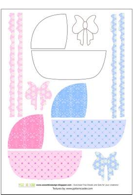 Set Nascita baby scrapbooking - Born baby set