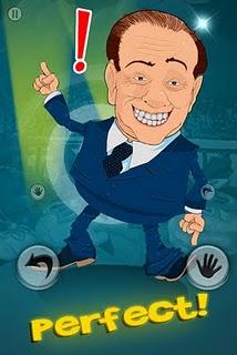 Divertiti a far ballare il premier Berlusconi con l'app Vip Therapy.