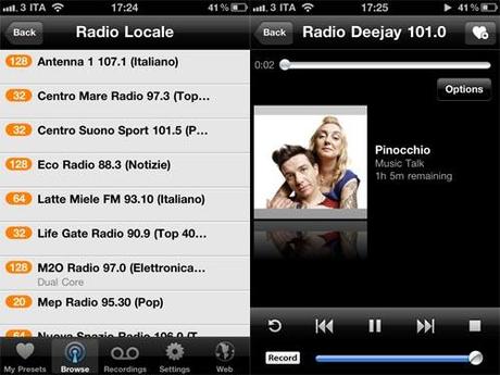 TuneIn Radio Pro Tuneln Radio Pro: tutte le stazioni radio del mondo sul tuo iPhone!