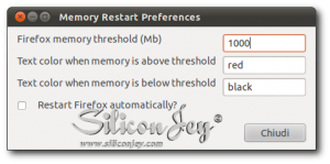 Teniamo sotto controllo la memoria usata da Firefox con Memory Restart