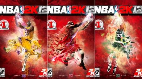 NBA 2K12, Michael Jordan, Larry Bird e “Magic” Jonhson, un tris di assi in copertina