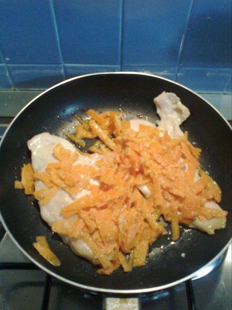 Petto di Pollo con carote e formaggio